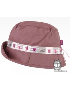 Bavlněný letní klobouk Dráče - Palermo 26, fialovo - hnědá, chobotnice