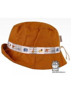 Bavlněný letní klobouk Dráče - Palermo 29, hořčicová tmavá, safari