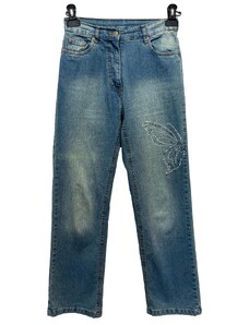 Modré džíny s kamínky BlanchePorte