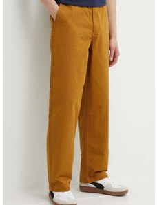 Bavlněné kalhoty Vans hnědá barva, ve střihu chinos, VN0000051M71