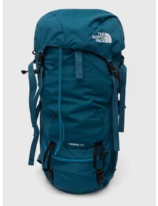 Batoh The North Face Terra 55 dámský, tyrkysová barva, velký, hladký, NF0A87C0UIE1