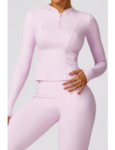 Gymclothes Dámské tričko Butter Zip Pink