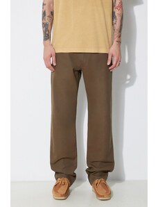 Bavlněné kalhoty Filson Dry Tin 5 Pocket Pant zelená barva, jednoduché, FMPAN0012