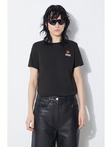 Bavlněné tričko Kenzo Boke Crest Classic T-Shirt černá barva, FC62TS0124SO.99J
