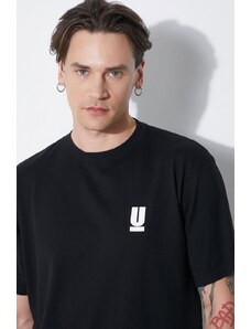 Bavlněné tričko Undercover černá barva, s potiskem, UB0D3803