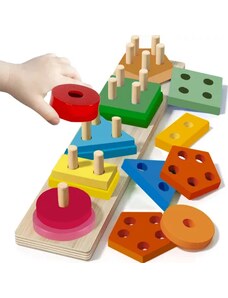 Třídič - dřevěné puzzle Kruzzel 22492