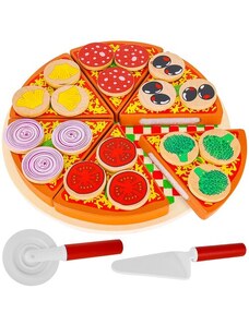 Kruzzel Dřevěná pizza - sada 22471