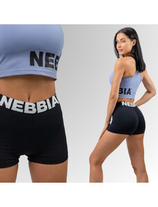 NEBBIA - Fitness šortky s vysokým pasem GLUTE PUMP 240 (black)