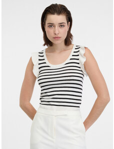 Orsay Černo-bílé dámské pruhované tričko - Dámské