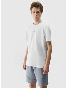 Pánské hladké tričko regular 4F - bílé