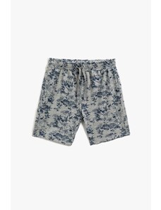 Koton Boys' Gray Printed Shorts &; Bermuda