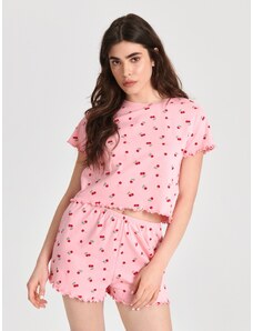 Sinsay - Dvoudílná pyžamová souprava - pastelová růžová