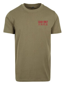 MT Men Pánské tričko Cash Only - olivové
