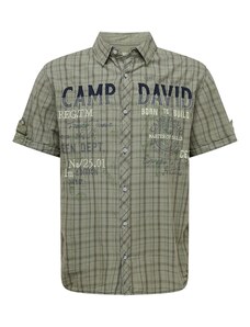 CAMP DAVID Košile olivová / černá / bílá
