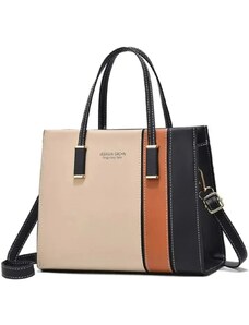 Dámská béžová crossbody kabelka