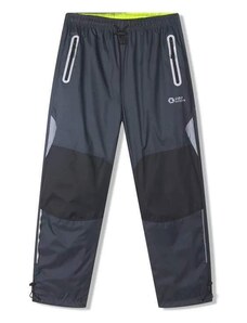 Chlapecké zateplené šusťákové kalhoty KUGO DK8237, šedé, vel