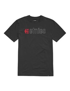Etnies pánské tričko Ecorp Black/Red/White | Černá | 100% bavlna