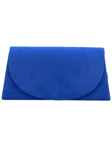 MOON Módní semišová dámská plesová kabelka Namija, modrá