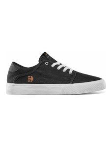 Etnies pánské boty Barge Slim Black/White/Silver | Černá