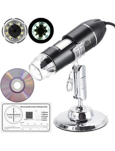 Izoxis Digitální Mikroskop USB 1600x s 8 LED Diodami a 2Mpix Rozlišením
