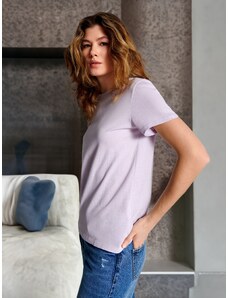 Sinsay - Bavlněné tričko - levandulová