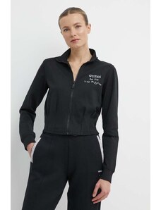 Guess ruth full zip sweatshirt BLACK