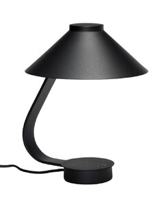 Černá kovová stolní LED lampa Hübsch Muri