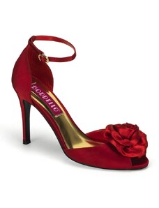 Pleaser rosa-02 červené sandály