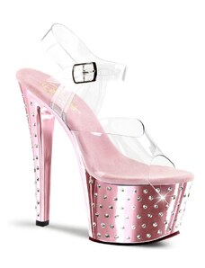 Pleaser stardust-708 sexy růžové boty