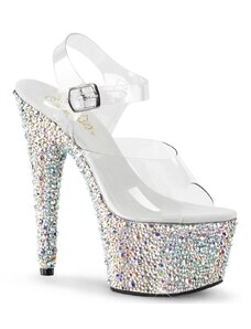 Pleaser bejeweled-708ms sexy luxusní sandály