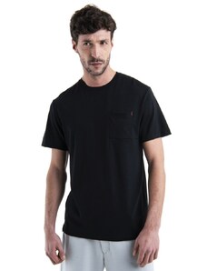 Pánské merino triko krátký rukáv ICEBREAKER Mens Merino 200 IB X TNF SS Tee, Black velikost: L