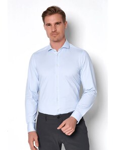 Funkční košile Pure Slim Fit "Functional" s extra prodlouženým rukávem - modrá