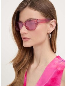 Sluneční brýle Dolce & Gabbana dámské, růžová barva