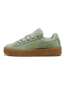 Nubukové tenisky Puma Fenty x Puma Creeper Phatty Nubuck zelená barva, 396813