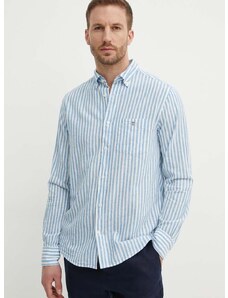 Košile s příměsí lnu Gant regular, s límečkem button-down, 3230057