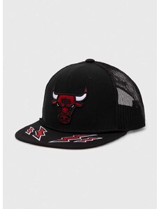 Kšiltovka Mitchell&Ness NBA CHICAGO BULLS černá barva, s aplikací