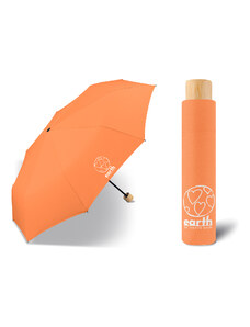 Earth Super Mini papaya dámský skládací EKO deštník
