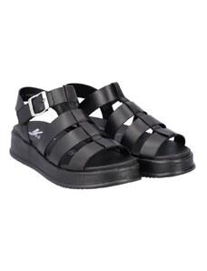 Trendy páskové sandály ve stylu gladiátorek Rieker W0804-00 černá