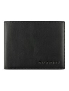 Bugatti Pánská kožená peněženka RFID Super Slim 49190401 černá