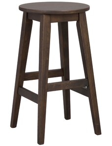 Hnědá dubová barová židle ROWICO AUSTIN 65 cm