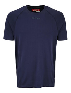 Pánské tričko CCM SS Premium Training Tee True Navy XL