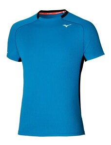 Pánské tričko Mizuno DryAeroFlow Tee Mykonos Blue, XL