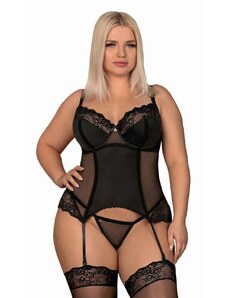 Sexy korzet Amallie corset XXL - Obsessive - 2XL/3XL - černá