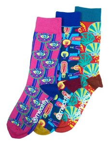 Meatfly ponožky Globe socks - S19 Triple pack
