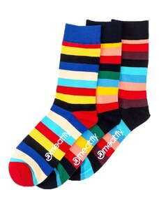 Meatfly ponožky Regular Stripe socks - S19 Triple pack
