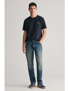 DŽÍNY GANT SLIM VINTAGE WASH JEANS modrá 32/32