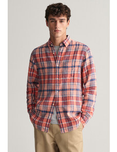 KOŠILE GANT REG LINEN MADRAS SHIRT růžová M