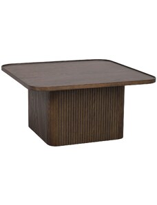 Hnědý dubový konferenční stolek ROWICO SULLIVAN 80 x 80 cm