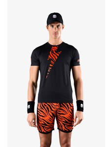 Pánské tričko Hydrogen Tiger Tech Tee Black/Orange Tiger XL