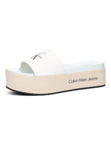 Calvin Klein dámské stylové pantofle - bílé